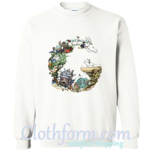 Studio Ghibli Characters Sweatshirt At