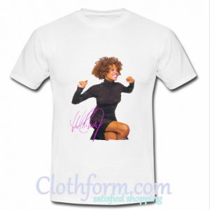 Whitney Houston Smile T shirt At