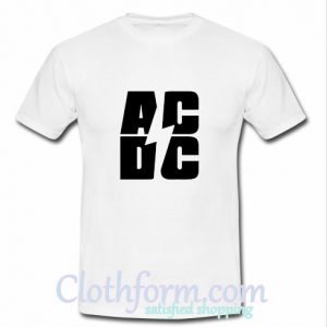 AC DC Font T shirt At