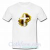 Sunflower Jesus Cross T Shirt At