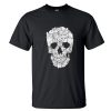 Sketchy Cat Skull T Shirt ST02
