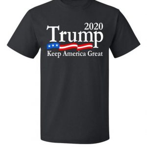 Trump 2020 Keep America Great USA Flag T Shirt