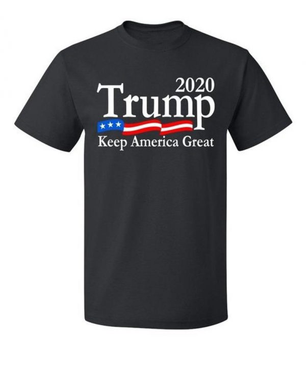 Trump 2020 Keep America Great USA Flag T Shirt