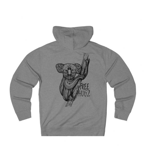 Free Hugz Koala Terry Hoodie