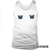 Blue Ribbed Butterfly Tank-top TW