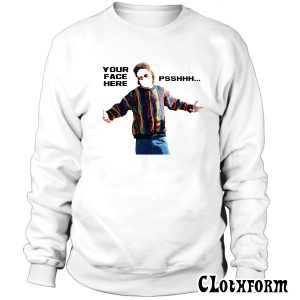 PSH PSHHH CUSTOM Face Ed Bassmaster Funny Sweatshirt TW