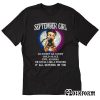 September Girl As Sweet As Candy Cold As Ice T-Shirt TW