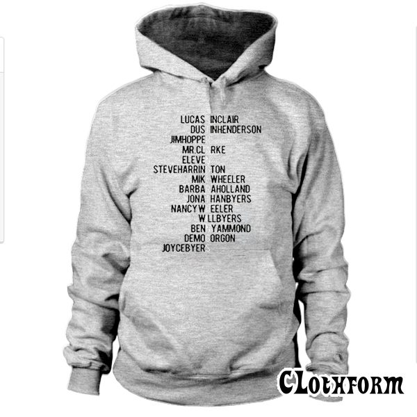 Stranger Things Name Hoodie TW