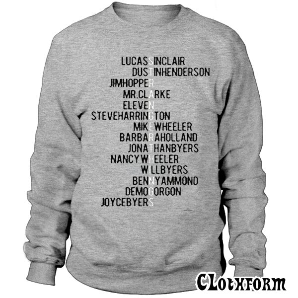 Stranger Things Name Sweatshirt TW