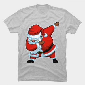 Dabbing Santa Christmas T Shirt ST02