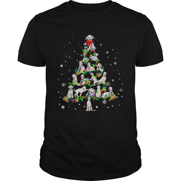 Dalmatian Light Christmas T Shirt ST02