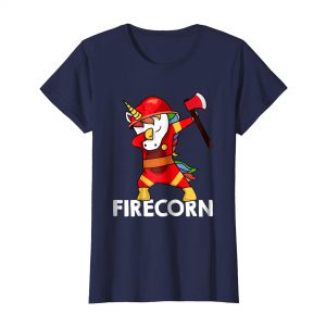 Firefighter Dabbing Unicorn T Shirt ST02