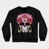 Floral Sugar Skull Day Of The Dead Dia Crewneck Sweatshirt At