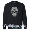 Halloween Day Of The Dead Sugar Skull Retro Outfit Crewneck Sweatshirt At