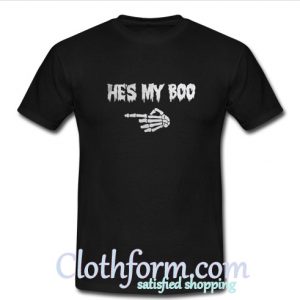 Halloween He's My Boo Women's Dark Women's Classic T-Shirt At