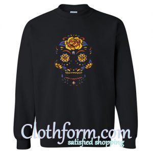Holloween Mexican Day Of The Dead Sugar Crewneck Sweatshirt At