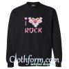I Love Rock Pink Panther Sweatshirt At