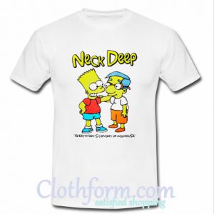 Neck Deep Bart Simpson T-Shirt At