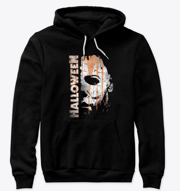 New Cute Halloween Michael Myers Mask And Drips Hoodie At