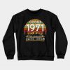 October 1971 48th Birthday Gift Crewneck Sweatshirt At
