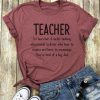 Women T-Shirt Teacher At