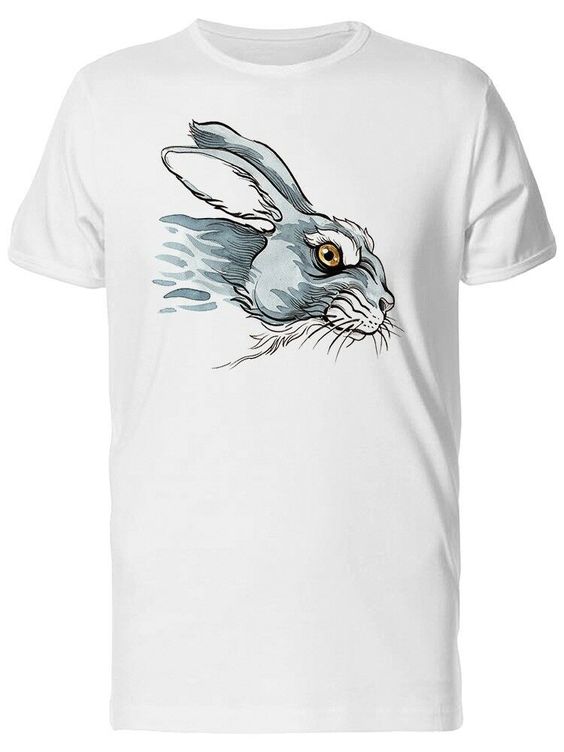 Angry Rabbit Men’s White T-shirt