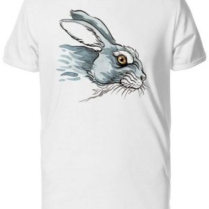 Angry Rabbit Men’s White T-shirt