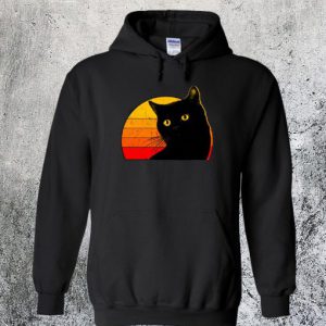 Black Cat Sun Hoodie