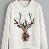 Deer Print Sweatshirt