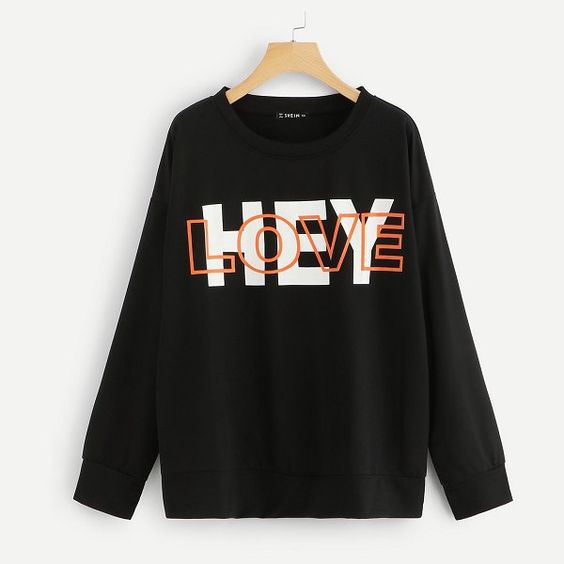 Hey Love Sweatshirt - Clothform.com Hey Love Sweatshirt