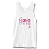 Holo its me white tank top