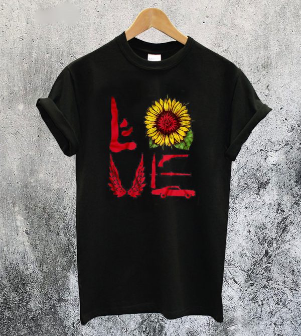 Love Sunflower Supernatural T-Shirt