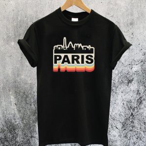 Paris Skyline Vintage T-Shirt