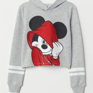 Short Hooded Sweatshirt