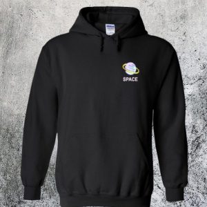 Space Saturn Planet Hoodie