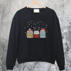 Three Cats Sing Christmas Sweatshirt