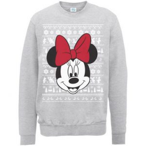 Christmas Minnie Face Sweatshirt