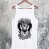 Flowery Ram Skull Tanktop