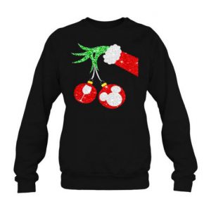 Glass Of Wine Christmas Sweatshirt