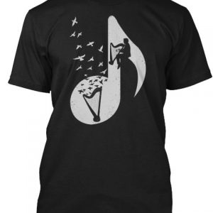 Headphone music harp T-shirt