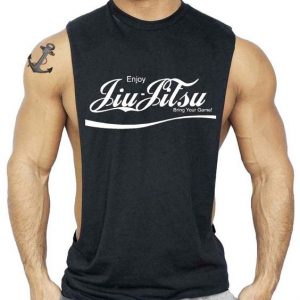 Jiu Jitsu Black Workout Vest Tank Top