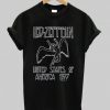 Led Zeppelin United States Of America 1977 T Shirt