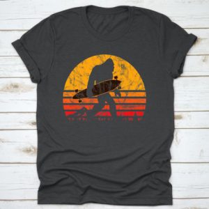 Longboard Bigfoot For Skateboard Sasquatch Fans T-Shirt