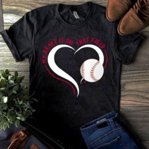 Love Baseball In heart T Shirt