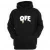 OFF Melting Clock Black color Hoodies