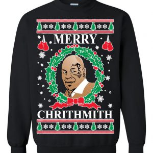 OnCoast Mike Tyson Merry Chrithmith Ugly Christmas Sweatshirt ST02