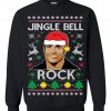 OnCoast The Rock Jingle Bell Rock Ugly Christmas Sweatshirt ST02