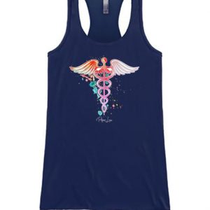 Watercolor Nurse Tank Top