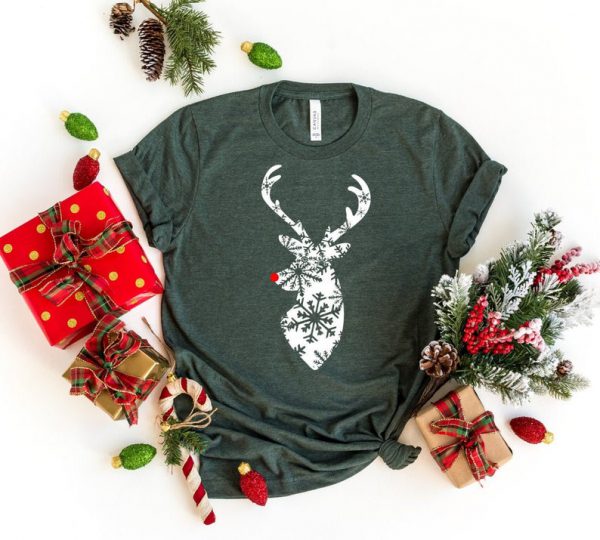 christmas Stag Deer T shirt ST02