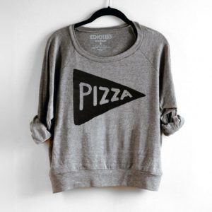 louchy Womens Pizza Sweatshirt